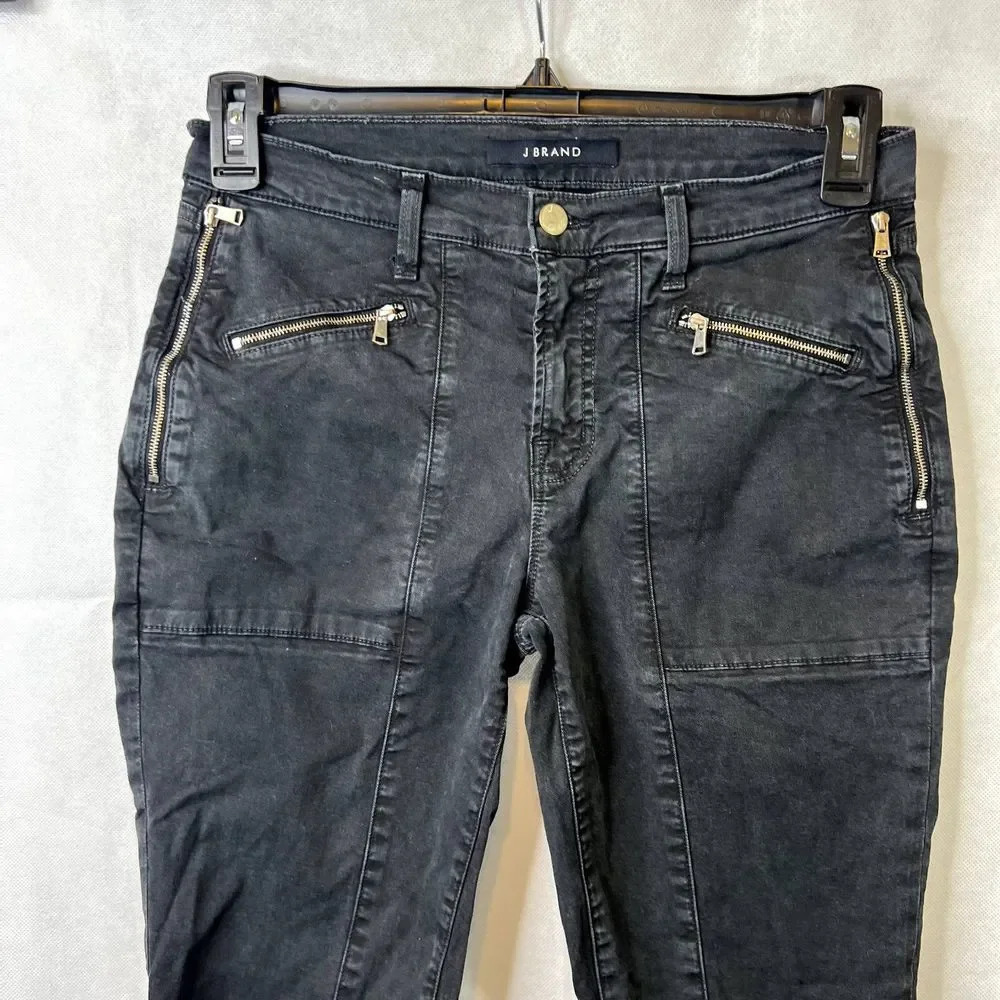 J Brand‎ Genesis Utility Black Pants Skinny Ankle Size 29 - Picture 3 of 10